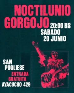 Noctilunio y Gorgojo traen su música a San Pugliese con entrada gratuita