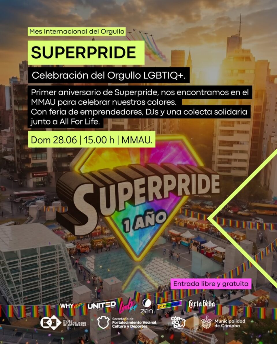 «Superpride»: El Museo Metropolitano de Arte Urbano celebra el Orgullo LGBTIQ+