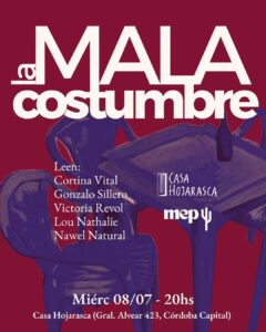 Encuentro de lecturas compartidas con «La mala costumbre» en Casa Hojarasca