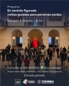 «En sentido figurado»: Visitas guiadas adaptadas para personas sordas en el Museo Evita