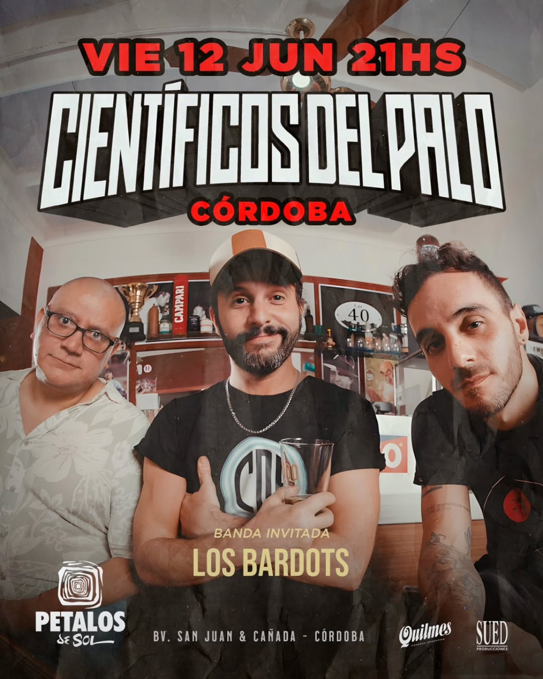 Rock nacional en Córdoba: Científicos del Palo regresa a Pétalos de Sol