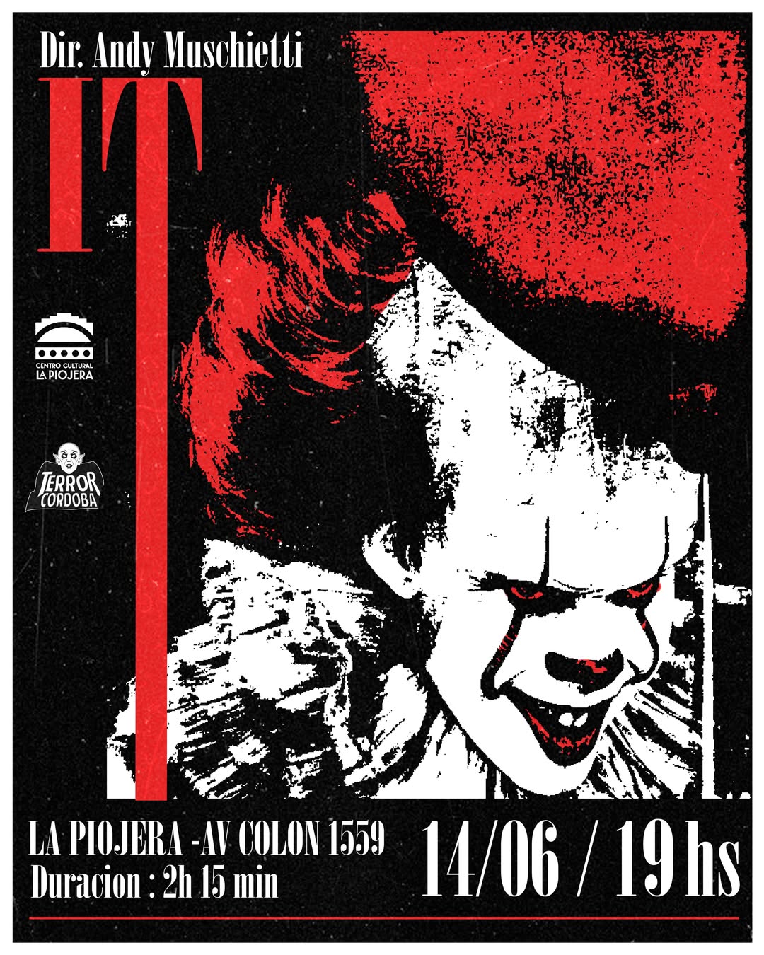 Cine de terror en La Piojera: se proyecta «It» en el ciclo prefestival