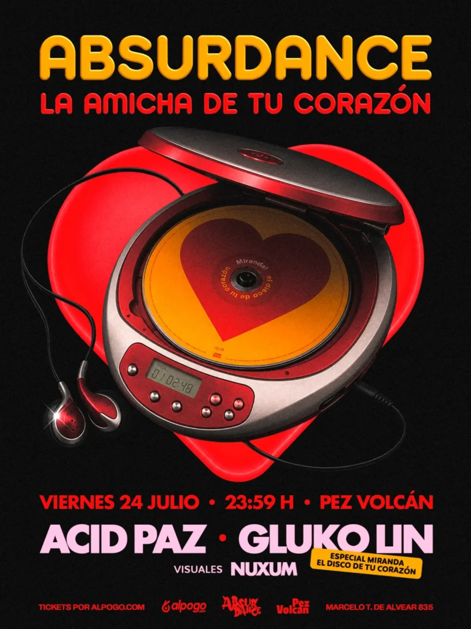 Noche de pop y fiesta: Llega «Absurdance: La amicha de tu corazón» a Pez Volcán