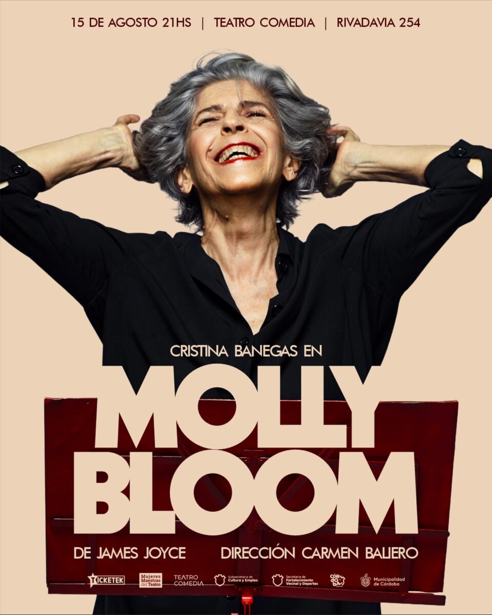 Cristina Banegas presenta «Molly Bloom» en el Teatro Comedia