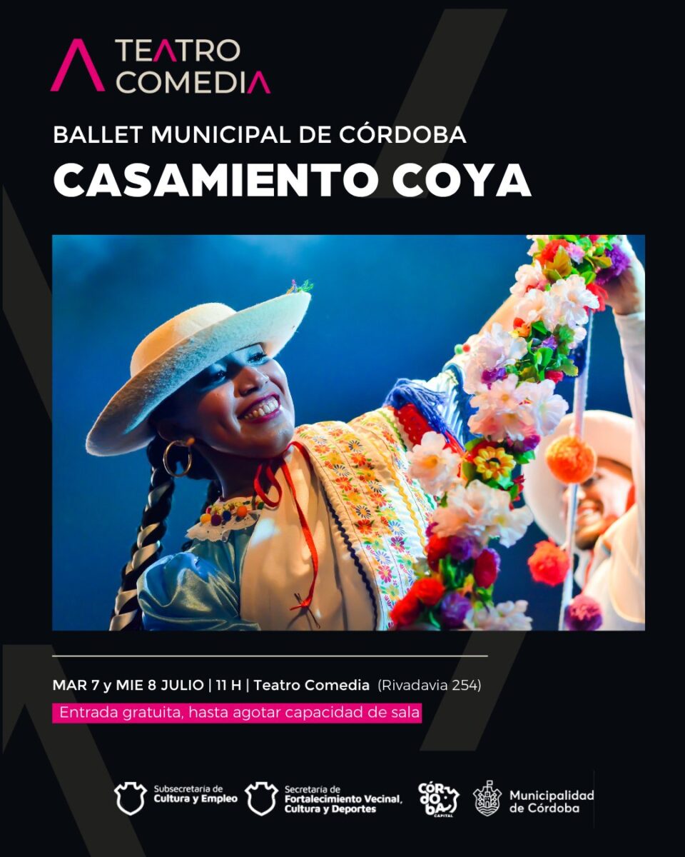 El Ballet Municipal de Córdoba presenta «Casamiento Coya» en el Teatro Comedia