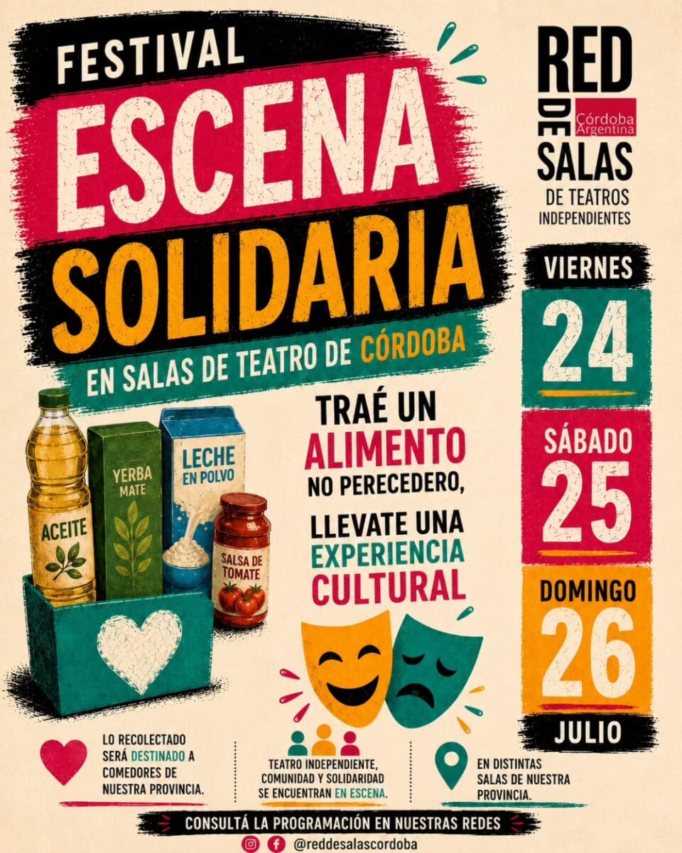 Se viene el Festival «Escena Solidaria» en las salas de teatro independientes