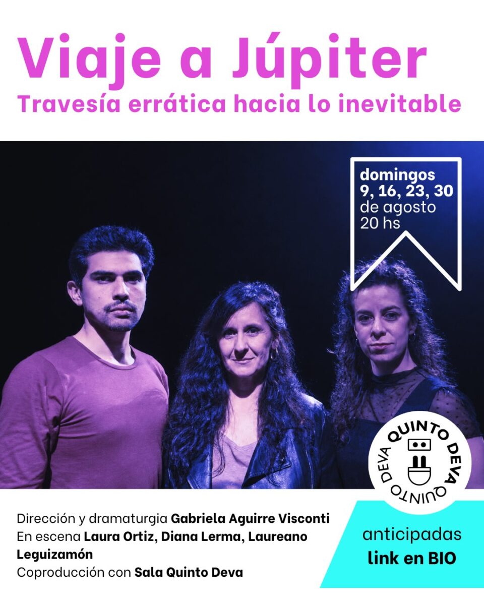 La obra «Viaje a Júpiter» se presenta durante agosto en la sala Quinto Dev
