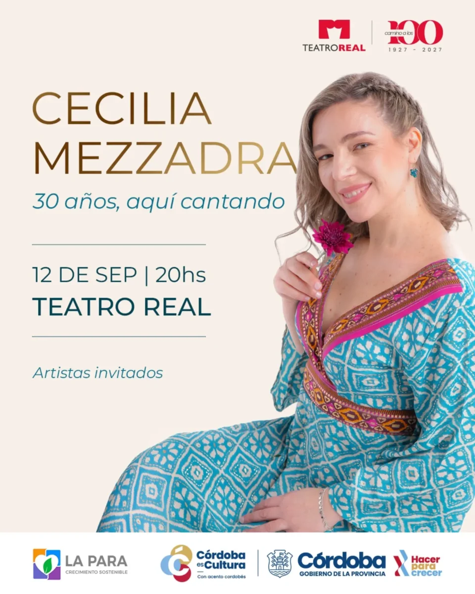 Cecilia Mezzadra celebra tres décadas de música con un show en el Teatro Real