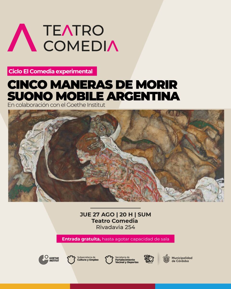 Suono Mobile Argentina presenta «Cinco maneras de morir» en el Teatro Comedia