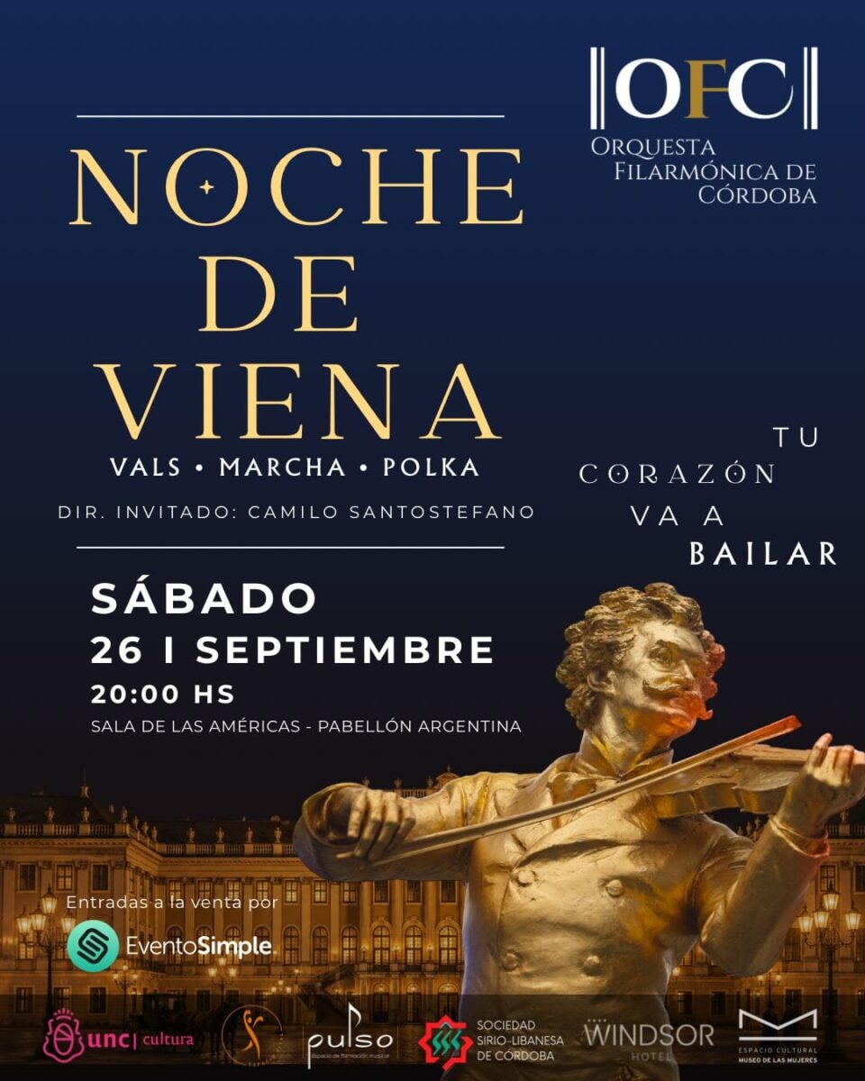 La Orquesta Filarmónica de Córdoba presenta «Noche de Viena» en la Sala de las Américas