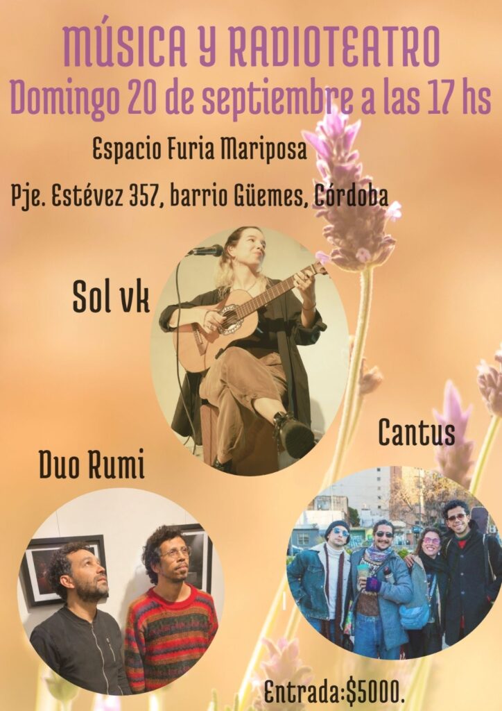 Tarde de Música y Radioteatro en el Espacio Furia Mariposa