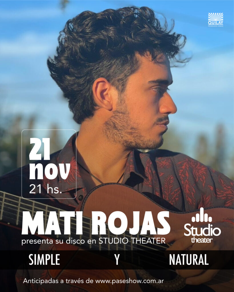 Mati Rojas en Studio Theater